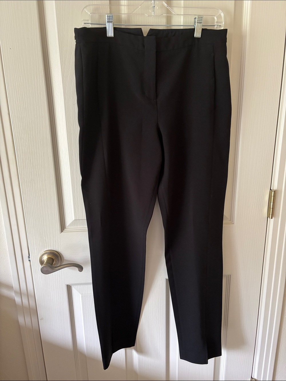 BCBGMaxAzria Black Tailored Straight-Leg Trousers